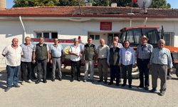 Eskişehir'de 52 traktörlü yangın nöbetine plaketli teşekkür