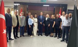 Kaymakam Şahin'e muhtarlardan hayırlı olsun ziyareti