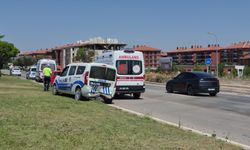 Kaza yerindeki polis aracına otomobil çarptı!