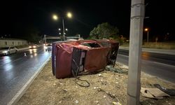 Otomobil takla attı: 1 kişi yaralandı!