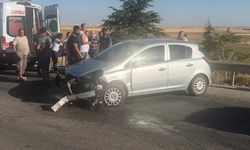 Lastiği patlayan otomobil kontrolden çıktı: 1’i çocuk 3 yaralı
