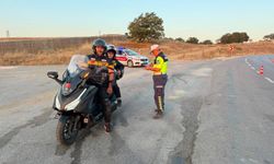 Motosiklet sürücülerine trafik bilgilendirmesi