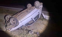 Alkollü sürücü takla attı: 1 yaralı
