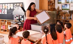 Minikler geri dönüşümü yerinde öğrendi
