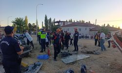 Yangın dönüşü feci kaza: 1 ölü 4 yaralı