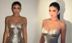 Kylie Jenner podyumda servet taşıdı!