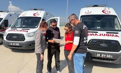 Ambulans sürücüleri zorlu parkurda