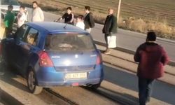 Tramvay yolunda kaza!