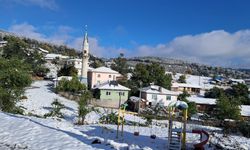 Eskişehir'in yüksek kesimlerine kar yağdı!