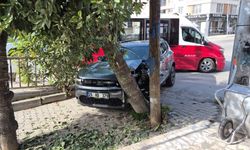 Kontrolden çıkan otomobil ortalığı birbirine kattı!