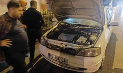 Seyir halindeki otomobilde yangın