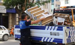 Zabıtadan kaldırım işgaline sıkı denetim