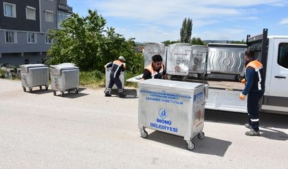 Eskişehir'in o ilçesinde çöp konteynırları yenileniyor!