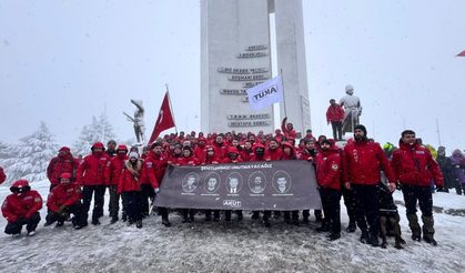 İnönü Zaferi’ni kar altında kutladılar!