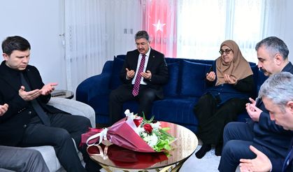 Şehit Mevlüt Kahveci’nin ailesine taziye ziyareti