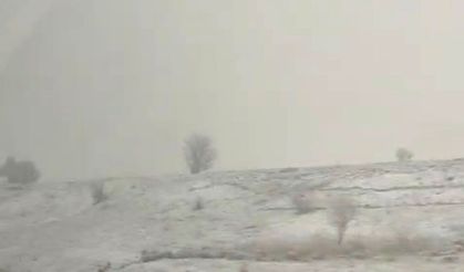 Kütahya yolunda kar süprizi!