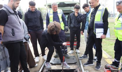 Raylı sistemler yerinde incelendi