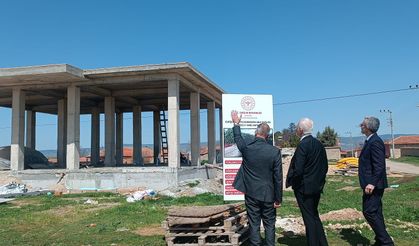 İl Sağlık Müdürü Bildirici yeni sağlık merkezi inşaatını inceledi