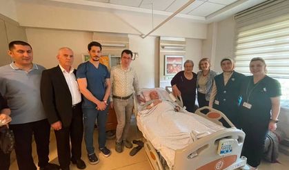Hasta ve çalışanlara bayram ziyareti