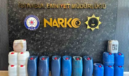 519 kilo sıvı metamfetamin ele geçirildi