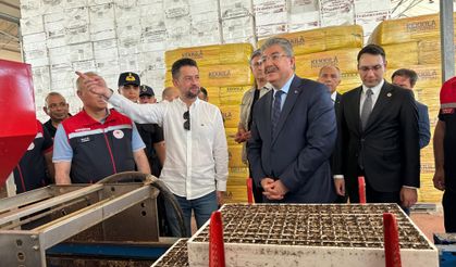 Son teknoloji fide üretim tesisi ziyareti
