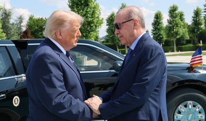 Cumhurbaşkanı Erdoğan, ABD Başkanı Trump’ı törenle karşıladı