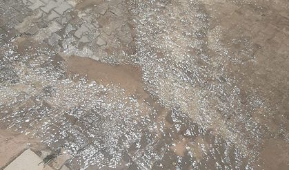 Yeşilkır Sokak sular altında kaldı