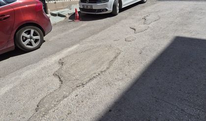 Bozuk yollar sürücüleri zorluyor