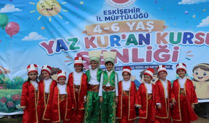 Kur'an kurslarında coşkulu şenlik