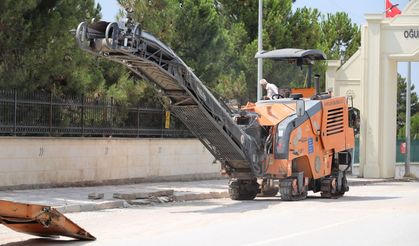 Sıcak asfalt çalışması başladı