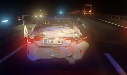 Alkollü tır sürücüsü otomobile arkadan çarptı: 3 yaralı!