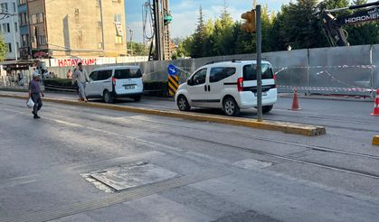 Eskişehir’de yolu kapalı gören sürücüler bakın ne yaptı