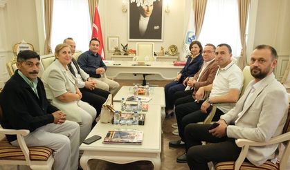 Başkan Ünlüce’den, Başkan Dökmeci’ye ziyaret