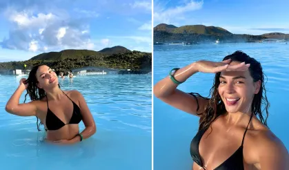 Ebru Şahin’in İzlanda pozları olay oldu
