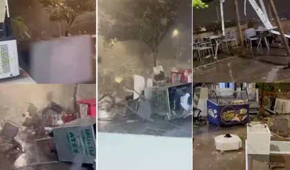 Antalya'da 4 can alan hortumun görüntüleri ortaya çıktı