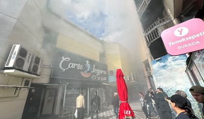 Taşbaşı Çarşısı'nda korkutan yangın!