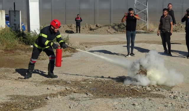 Afyonkarahisar'da yangın tatbikatı yapıldı