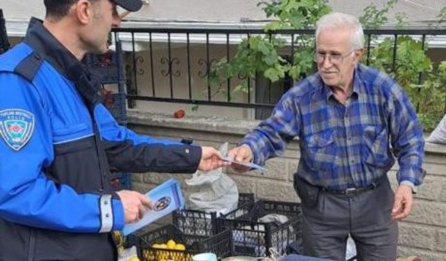 Kütahya'da pazar esnafı bilgilendirildi