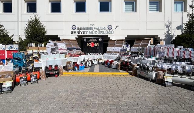 Bu ürünler Eskişehir'de ele geçirildi