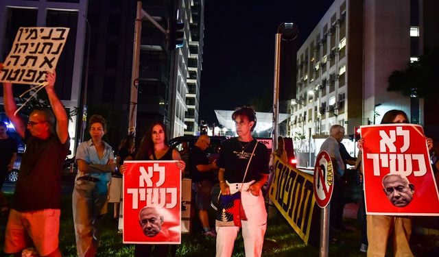 İsrail'de protesto düzenlendi