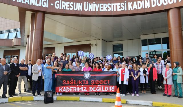 Giresun'da kadın hemşireye şiddet