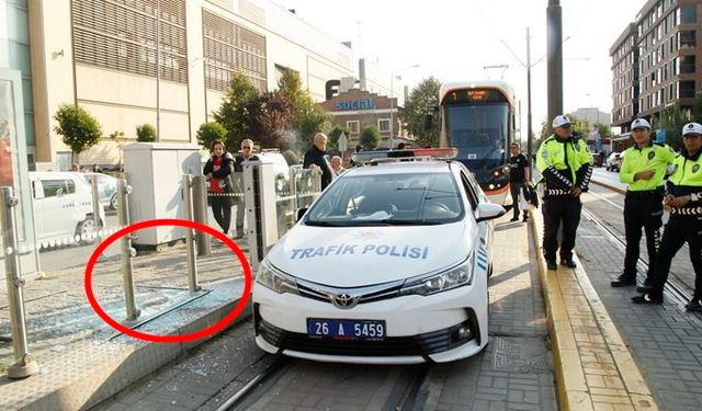 Eskişehir'de polis aracı kaza yaptı