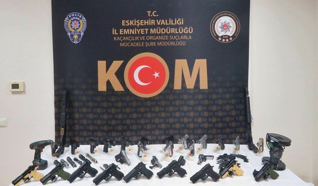 Bu silahlar Eskişehir'de ele geçirildi