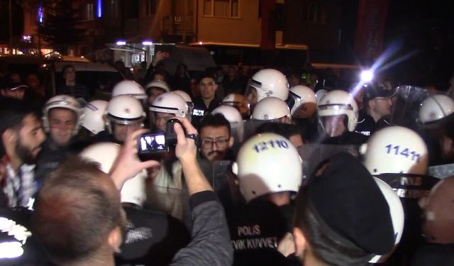 Eskişehir'de polis ile öğrenciler arasında arbede