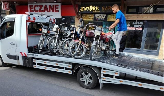 Konya'da motosikletler denetleniyor!