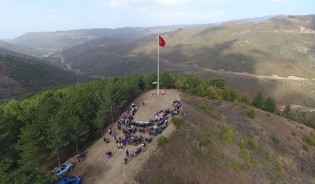 Bursa'da köylüler Cumhuriyetin 100. yılına özel bakın ne yaptı!