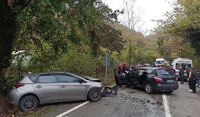 Bartın'da feci kaza: 1 ölü 5 yaralı