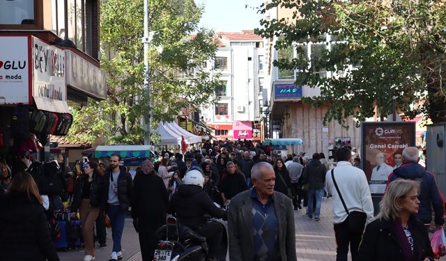 Sıcak geçen aralık günü Eskişehirliler dışarı akın etti