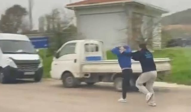 Bursa'da kovaladığı kişiyi darp etti!