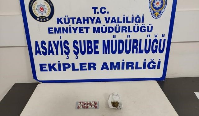 Kütahya'da şüpheli şahısların üzerinde yakalandı: Uyuşturucu!